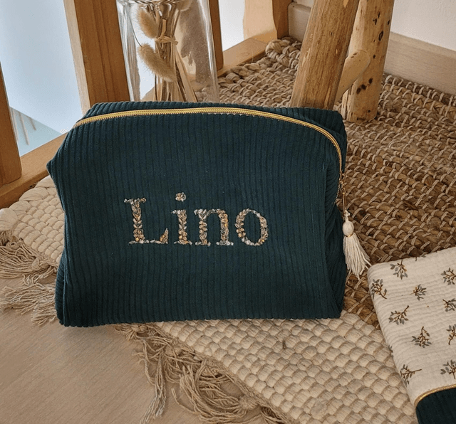 Trousse de toilette feuilles 🍃 d'olivier 