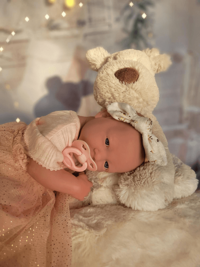 Headband bébé blanc et ❄️ dorés 
