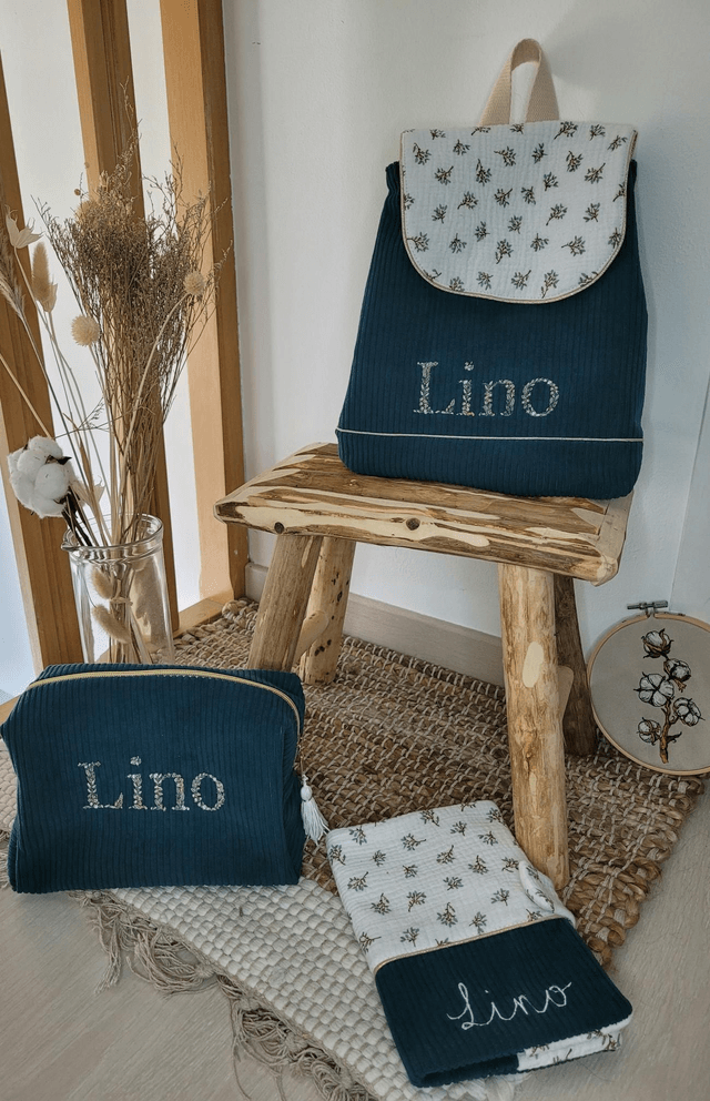 Trousse de toilette feuilles 🍃 d'olivier 