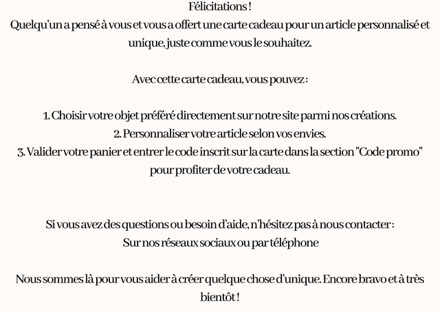 Carte cadeau 