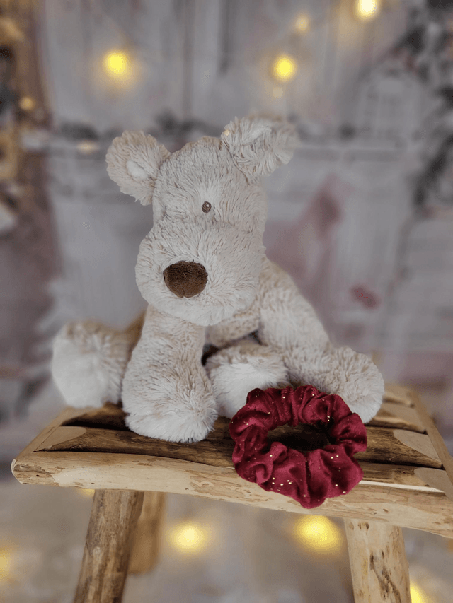 Chouchou rouge et doré 🎁