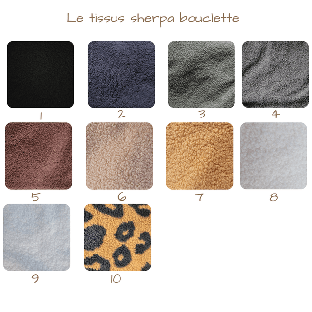 Sherpa bouclette UNE couleur