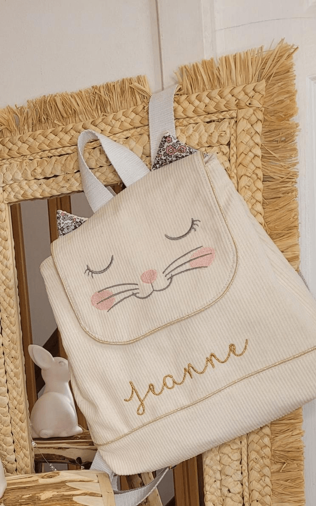 Sac à dos petit chat 🐱 blanc