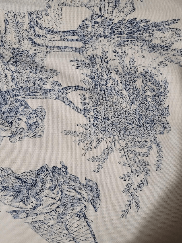 Trousse toile de jouy et fronces 