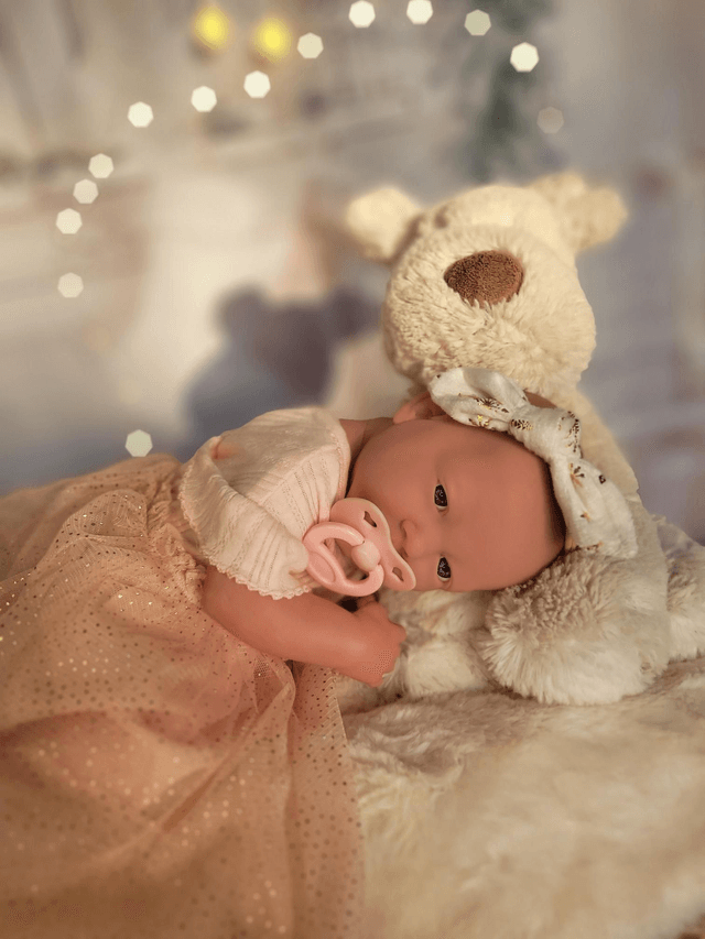 Headband bébé blanc et ❄️ dorés 