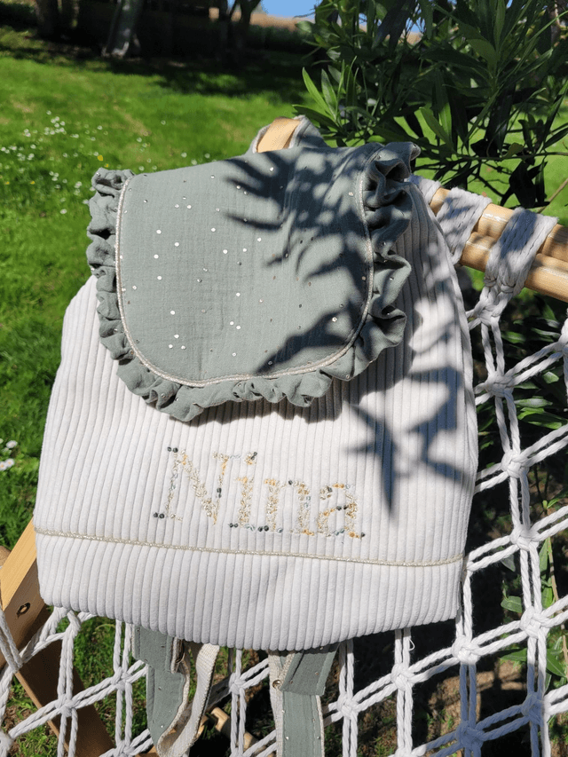 Sac à dos à personnaliser AVEC fronces