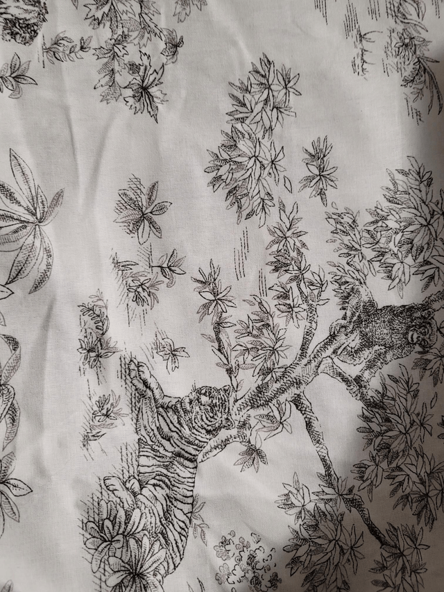 Trousse toile de jouy et fronces 
