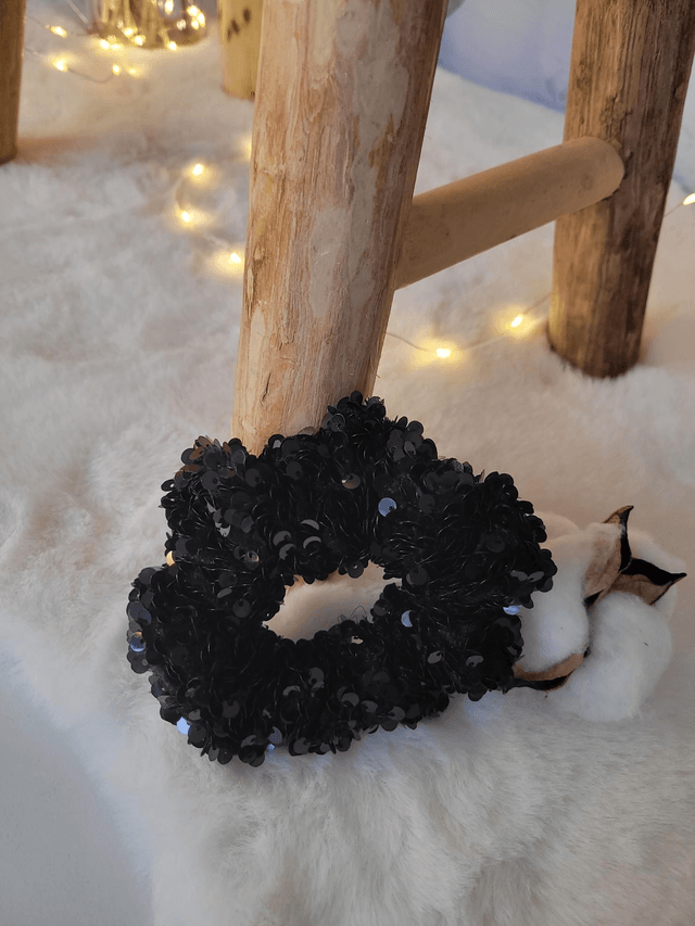Chouchou paillettes noires ✨️
