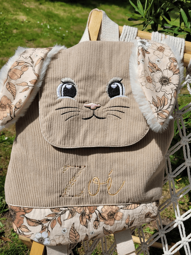 Sac lapin  🐰 fleurs anciennes 