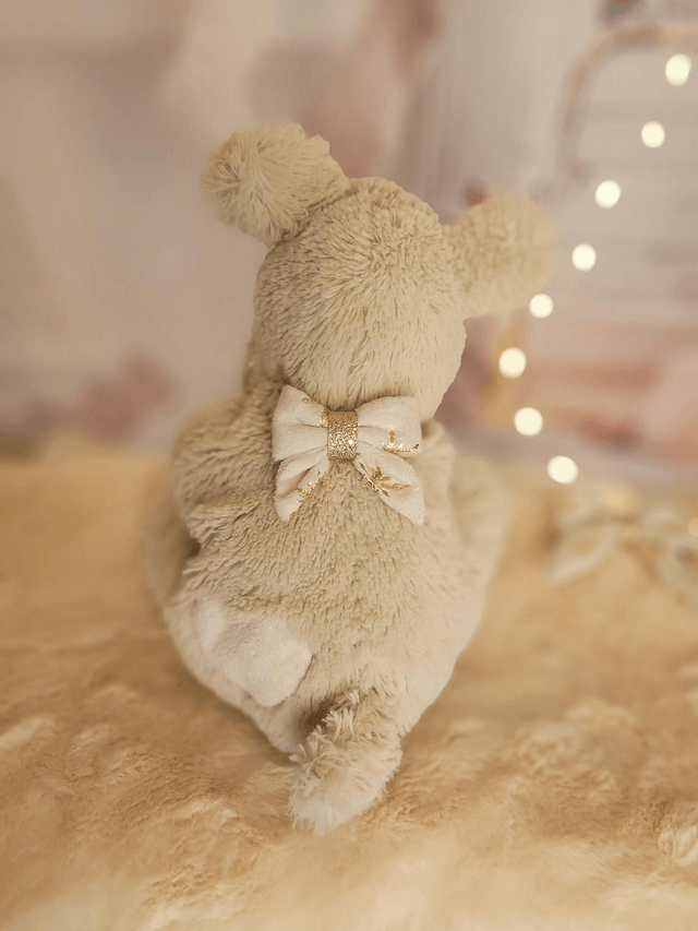 Barrette petit noeud blanc et étoiles dorées 🌟✨️
