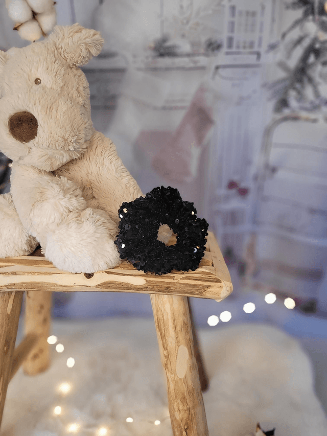 Chouchou paillettes noires ✨️