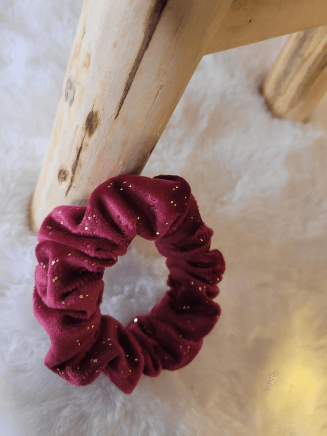 Chouchou rouge et doré 🎁