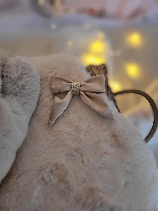 Barrette grand noeud beige 🌟✨️