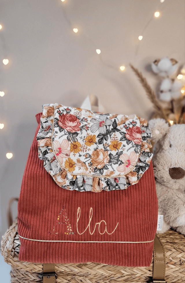 Sac à dos terracota fleurs jardin anglais 🥀 