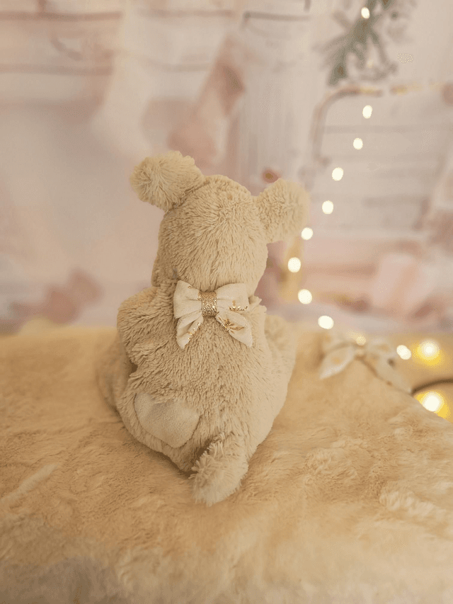 Barrette petit noeud blanc et étoiles dorées 🌟✨️