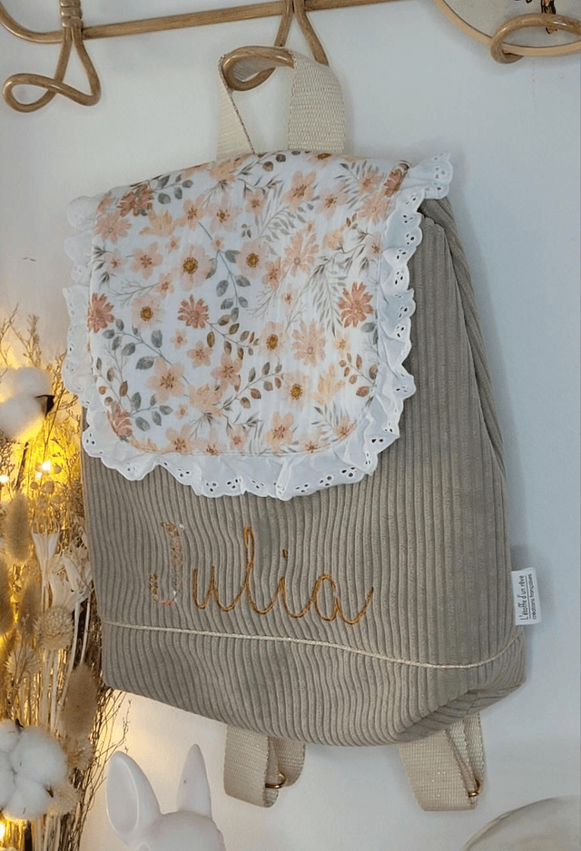 Sac à dos fleuri Domitille 💐