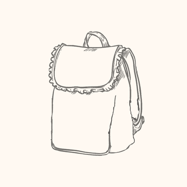 Sac à dos à personnaliser AVEC fronces